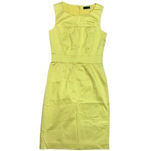 J Crew Sheath Sleeveless Midi Dress Classic Office Work Interview Career Casual